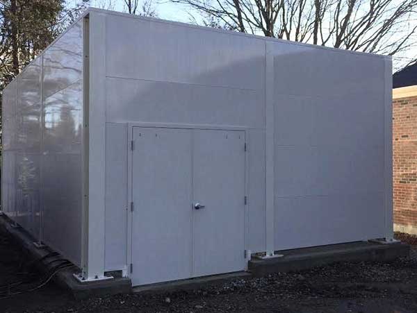 acoustical enclosures create sound barrier walls