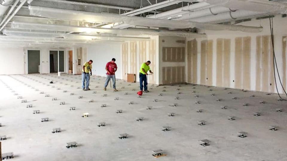 Concrete Floating Floor Installation