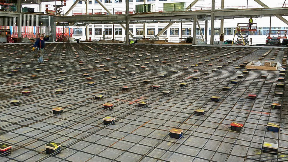 spring jack-up concrete floating floor design install